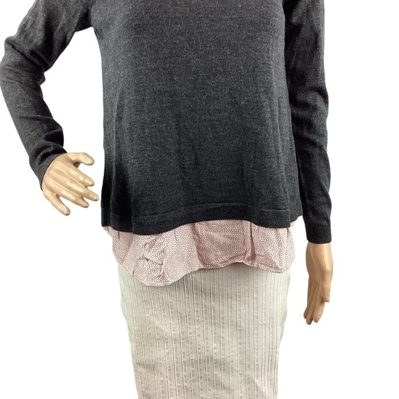 Boden Merino Wool Sweater Size S Contrast Trim - Picture 3 of 7